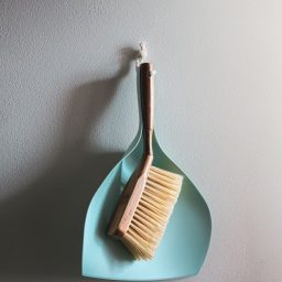 A dust broom and pan.